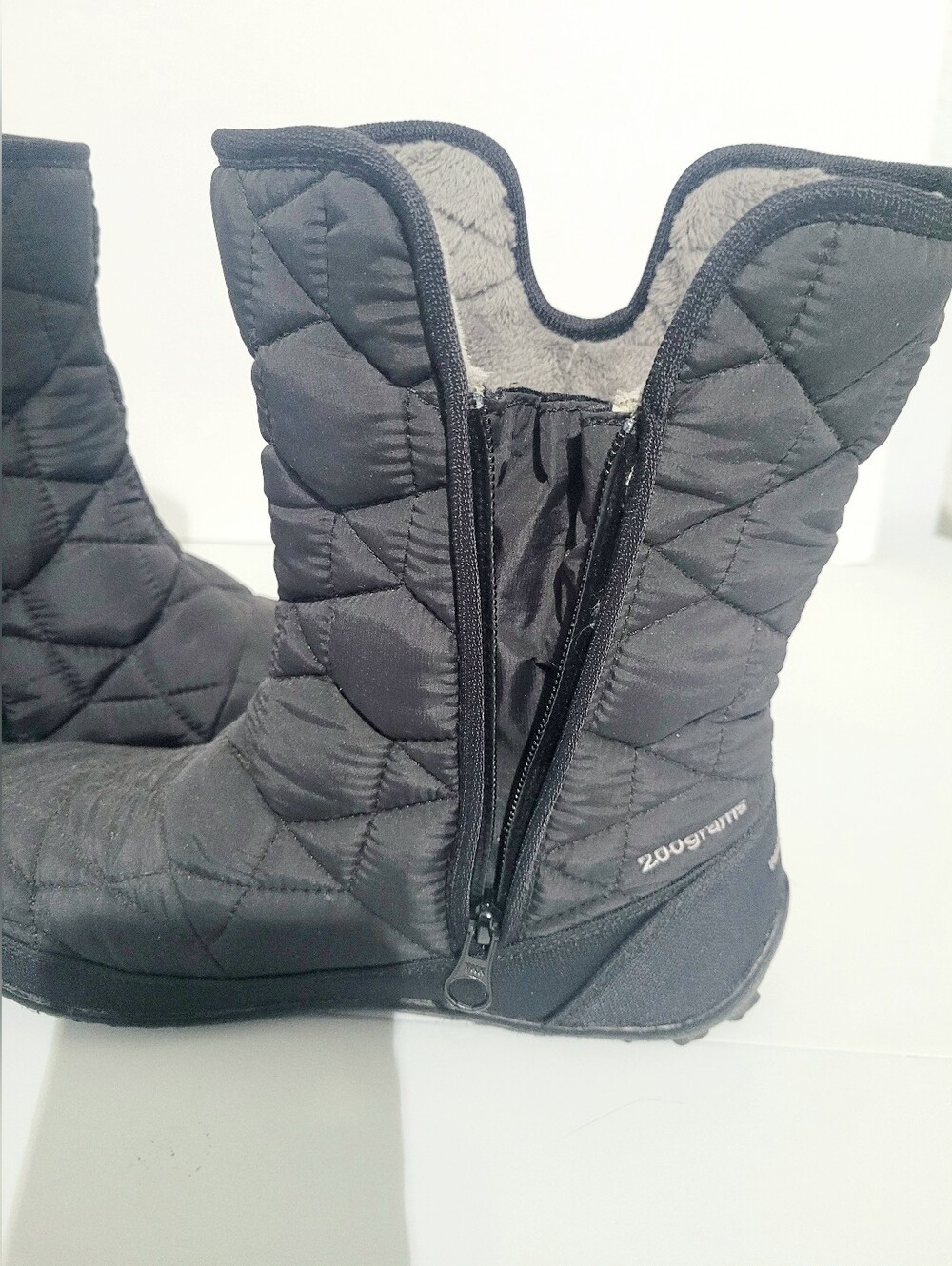 Columbia Omni-Heat Waterproof Winter Snow Boots Women's US 9 Black 200g Insulate - Picture 7 of 13